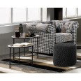 Upholstered Pouf "Choose Dark Grey"